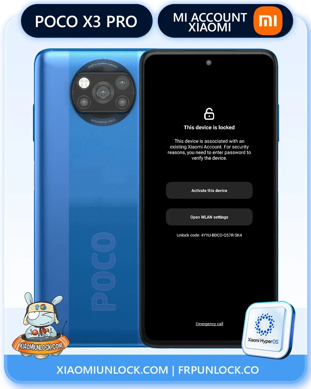 Xiaomi Poco X3 Pro MI Account hover